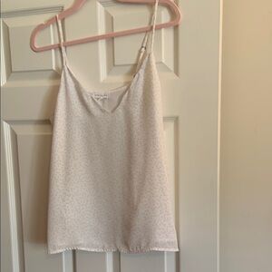 Socialite Cream scalloped Camisole with Dotted Patterns